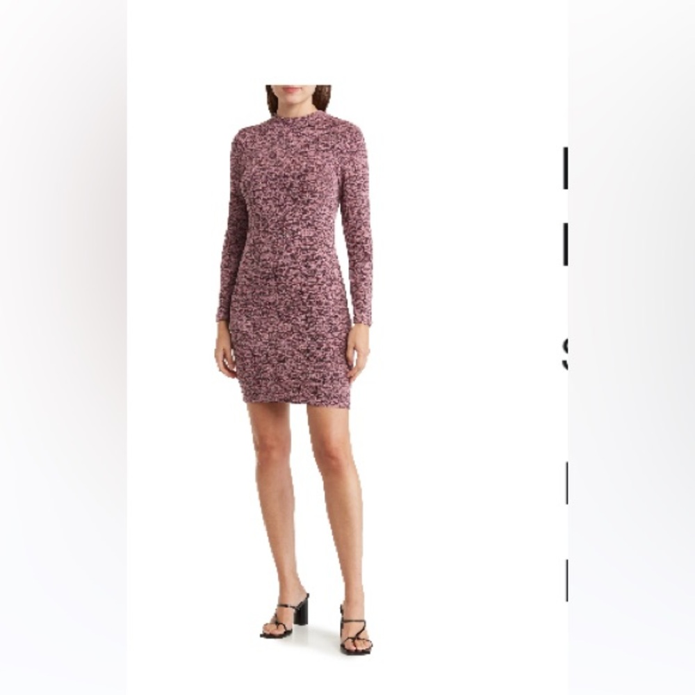 French Connection Sweater Dress in Rose Bloom, size Large